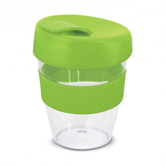 Bright Green Debossed Band Coffee Cups